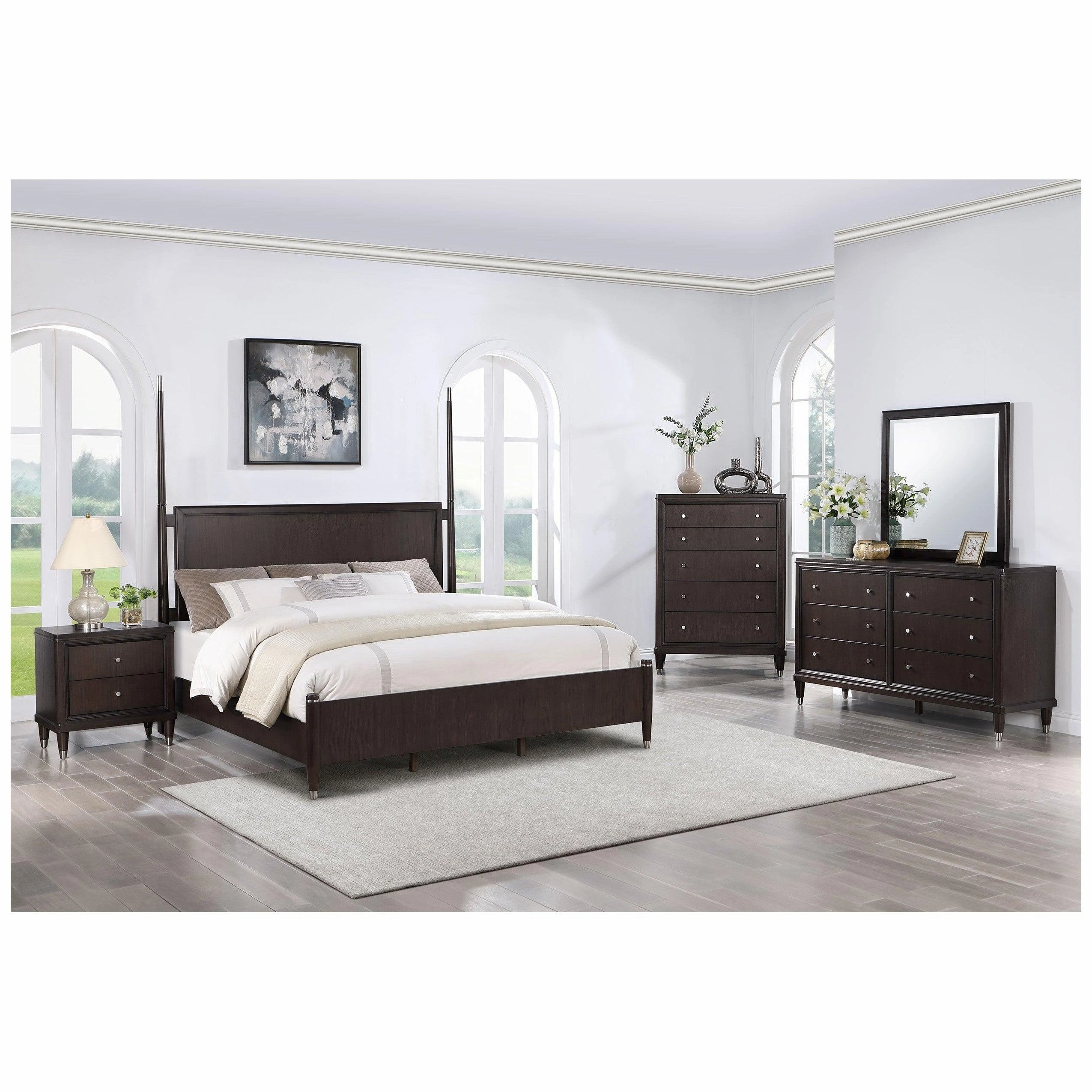 Coaster Emberlyn Eastern King Poster Bed Brown