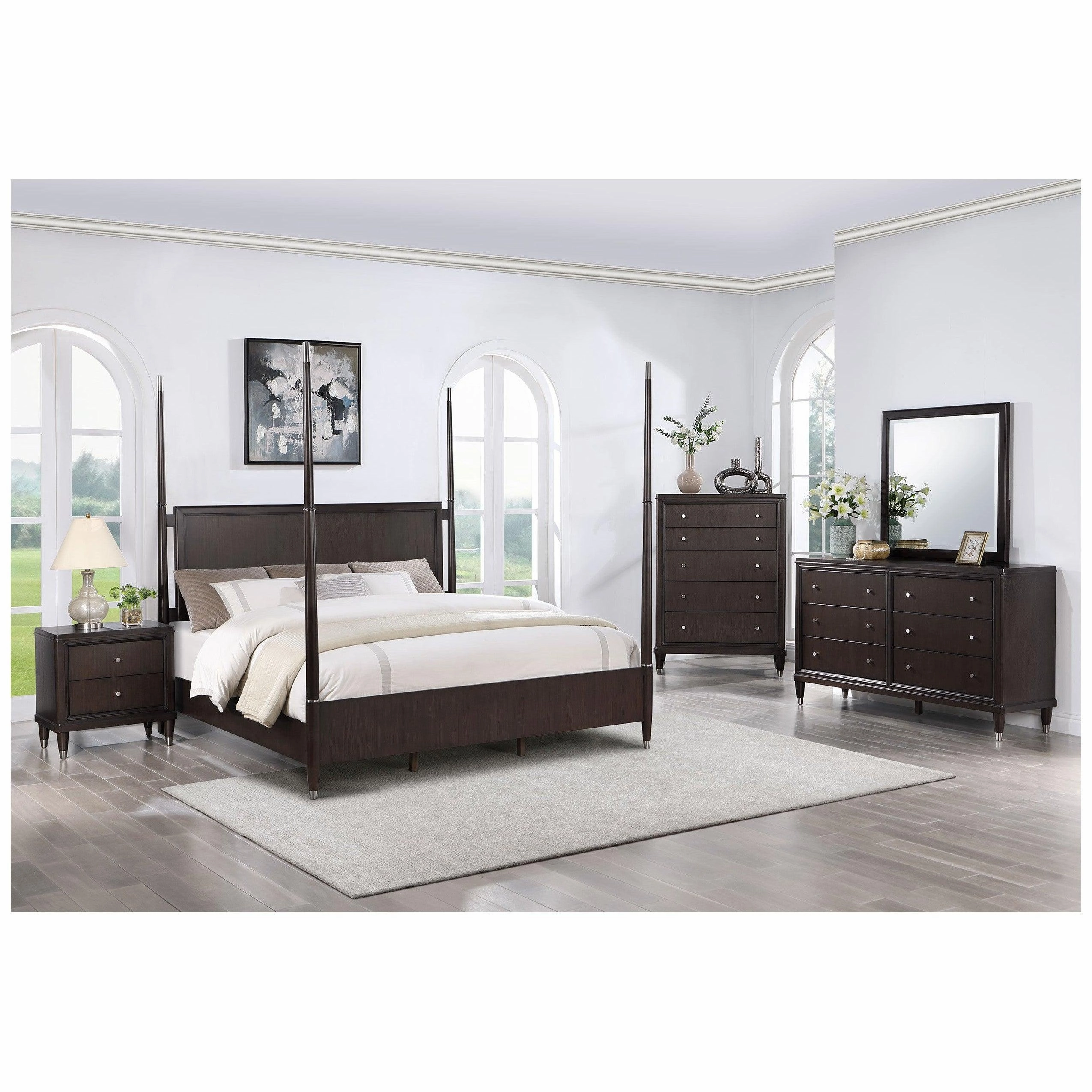 Coaster Emberlyn Eastern King Poster Bed Brown