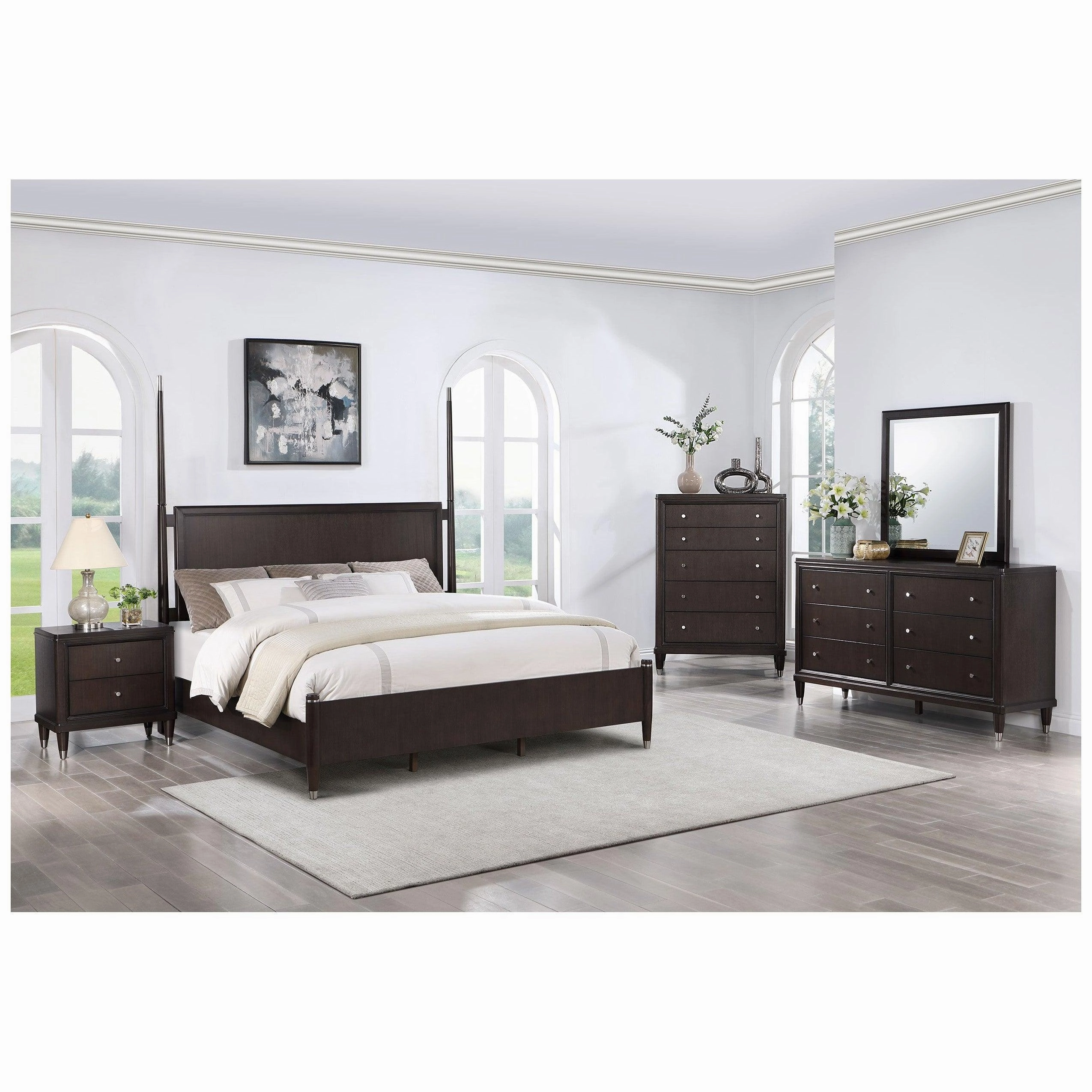 Coaster Emberlyn Queen Poster Bed Brown
