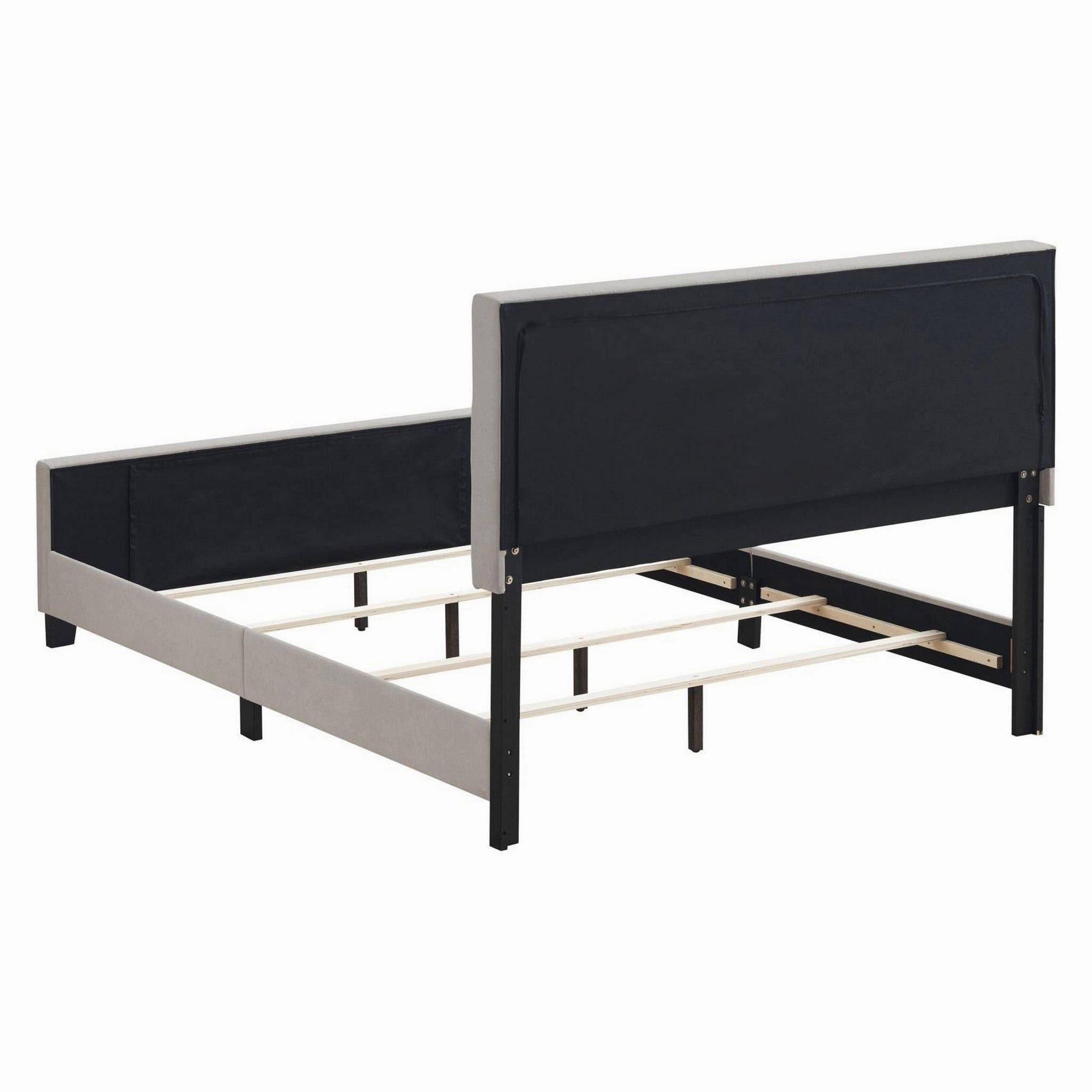 Coaster Fairfield Queen Upholstered Panel Bed Beige