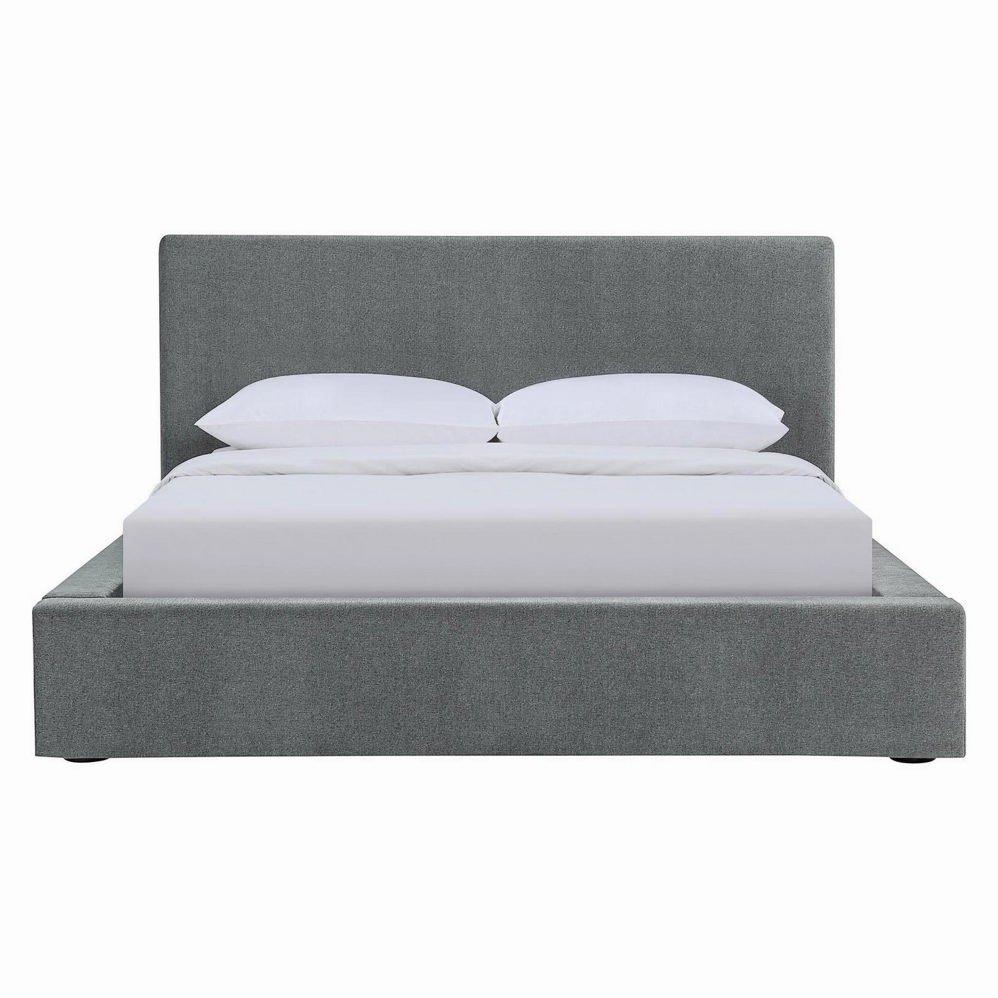 Coaster Gregory Upholstered Platform Bed Graphite