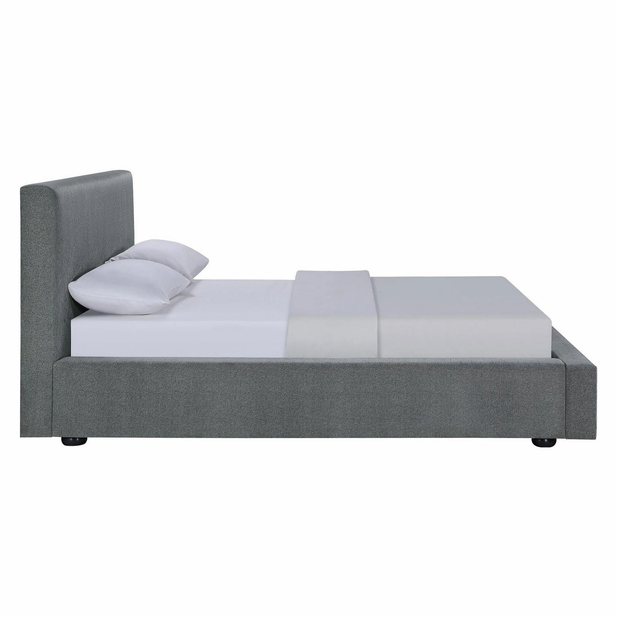 Coaster Gregory Upholstered Platform Bed Graphite