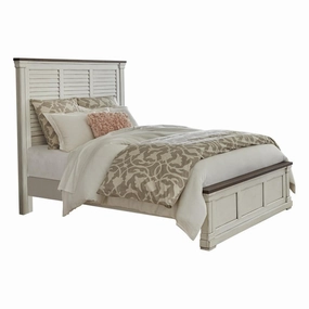 Coaster Hillcrest Eastern King Panel Bed White bed frame,bed base,bedroom furniture