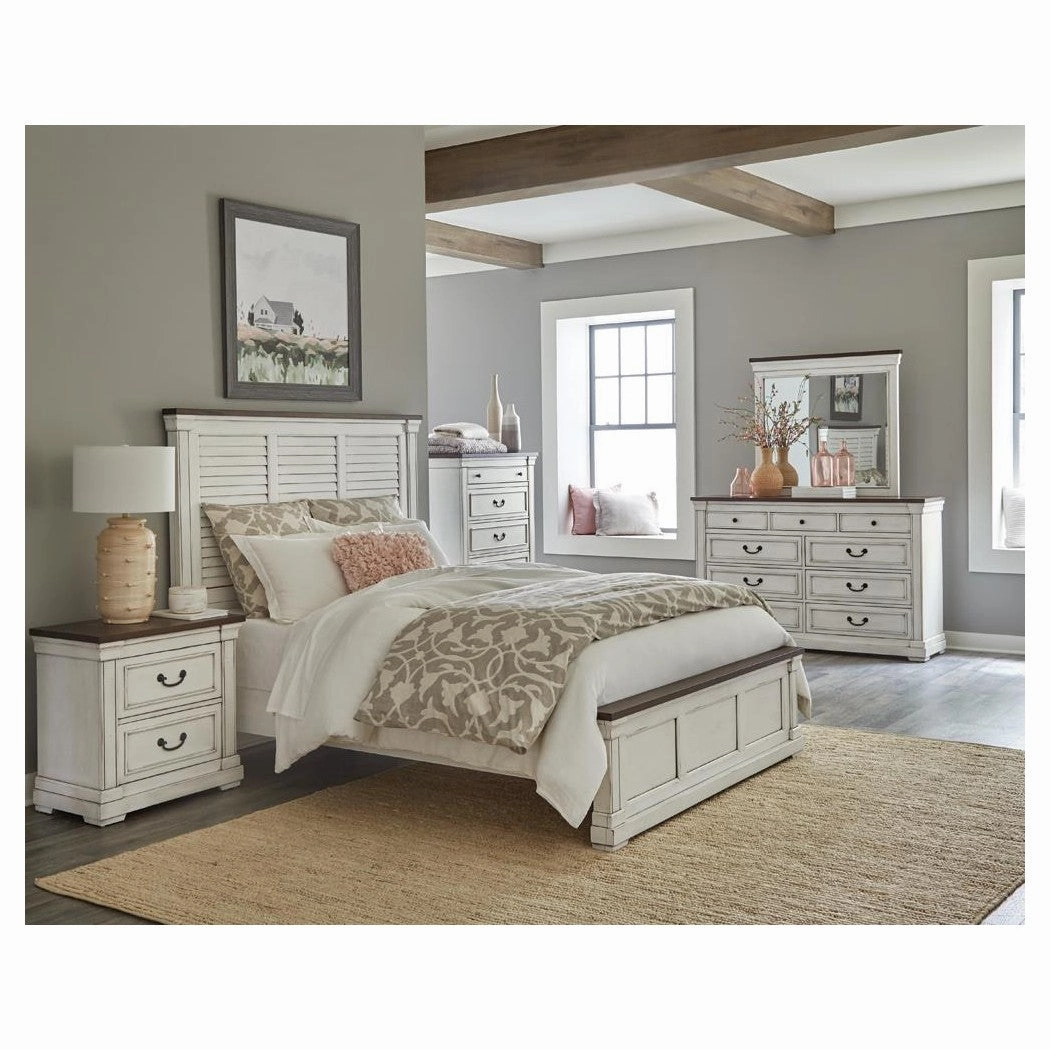 Coaster Hillcrest Queen Panel Bed White