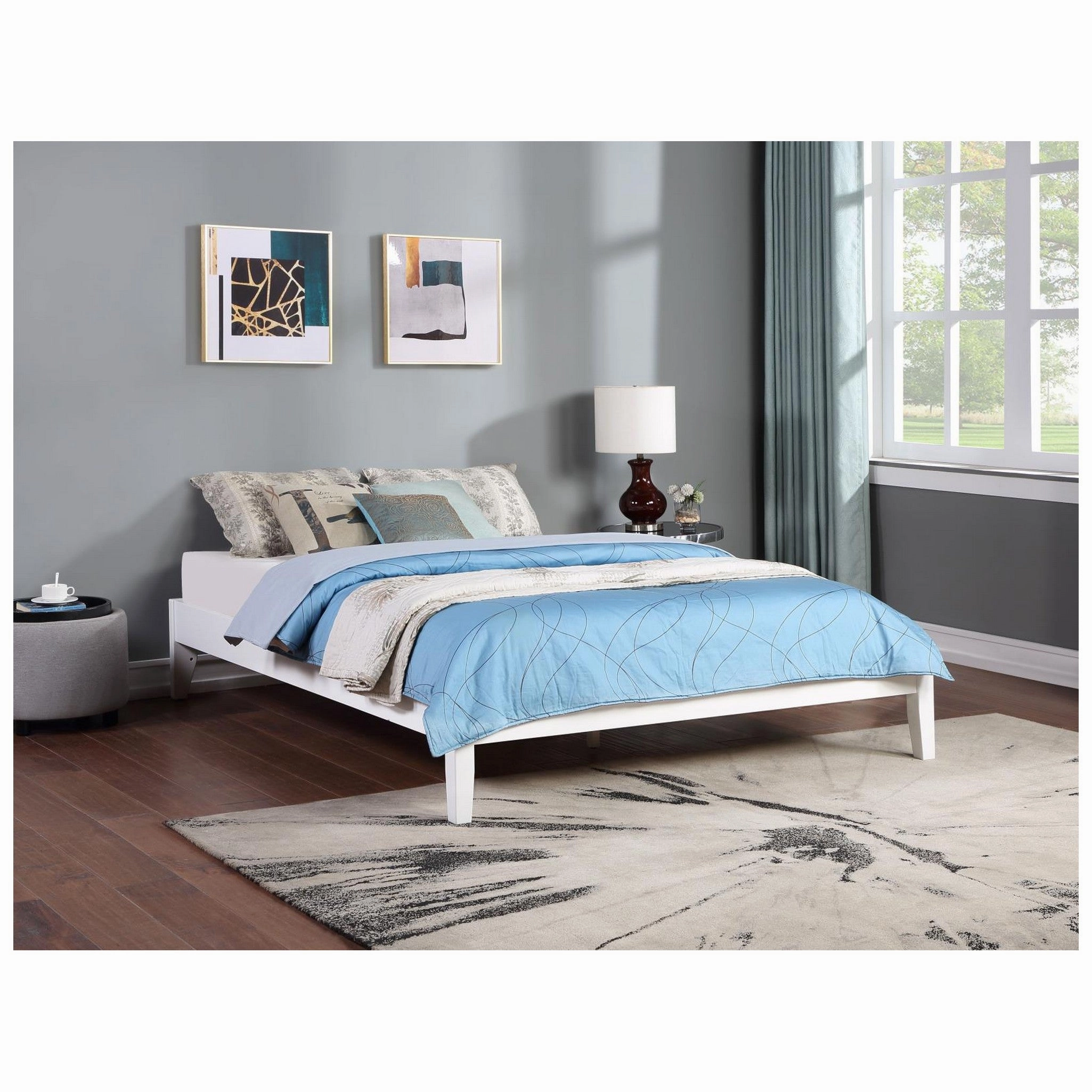 Coaster Hounslow Platform Queen Bed White