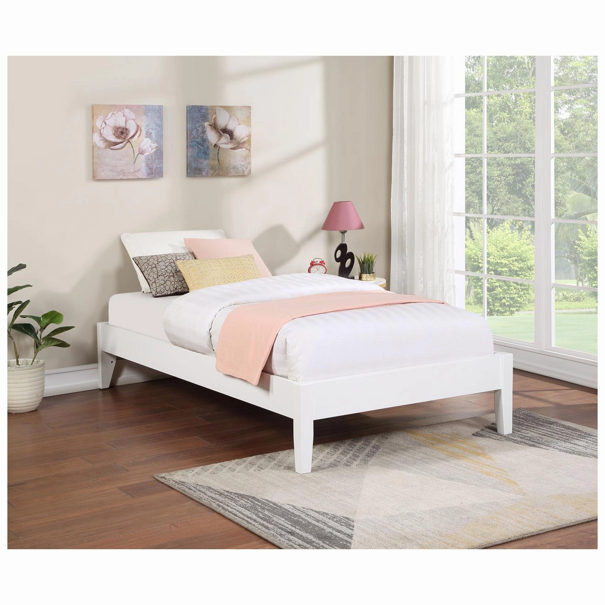 Coaster Hounslow Platform Twin Bed White