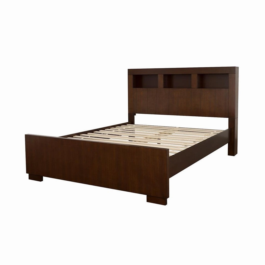 Coaster Jessica Queen Bed With Storage Headboard Cappuccino