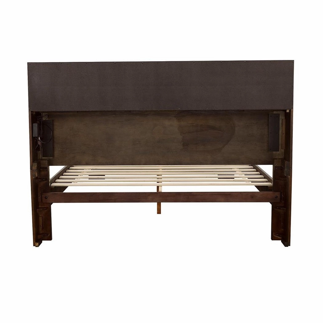 Coaster Jessica Queen Bed With Storage Headboard Cappuccino