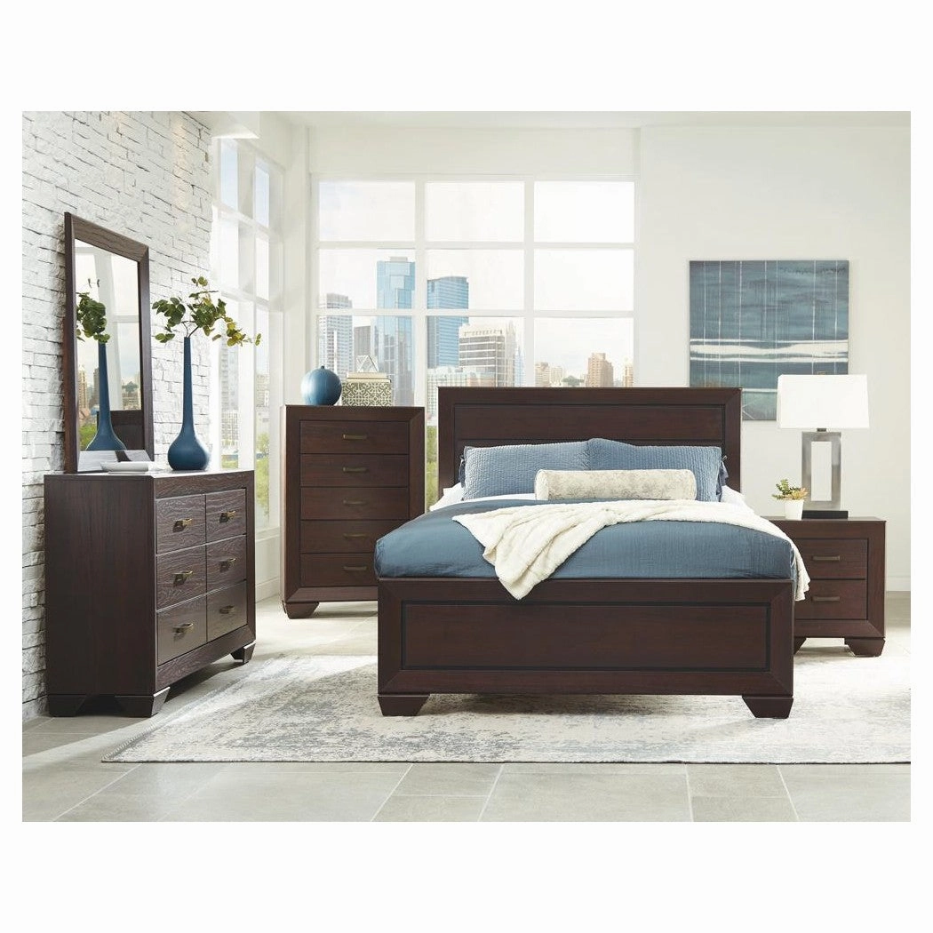 Coaster Kauffman Queen Panel Bed Dark Cocoa