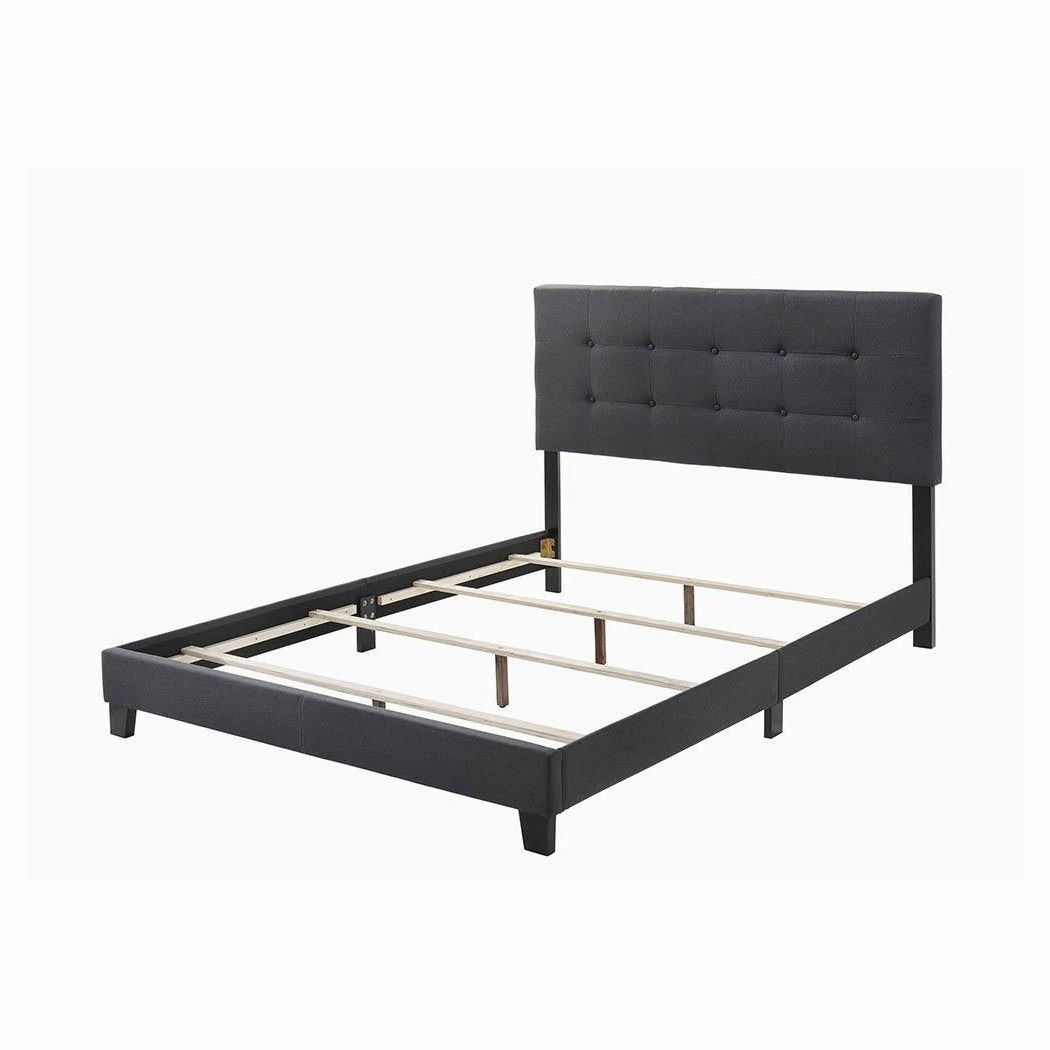 Coaster Mapes Tufted Upholstered Eastern King Bed Charcoal bed frame,bed base,bedroom furniture