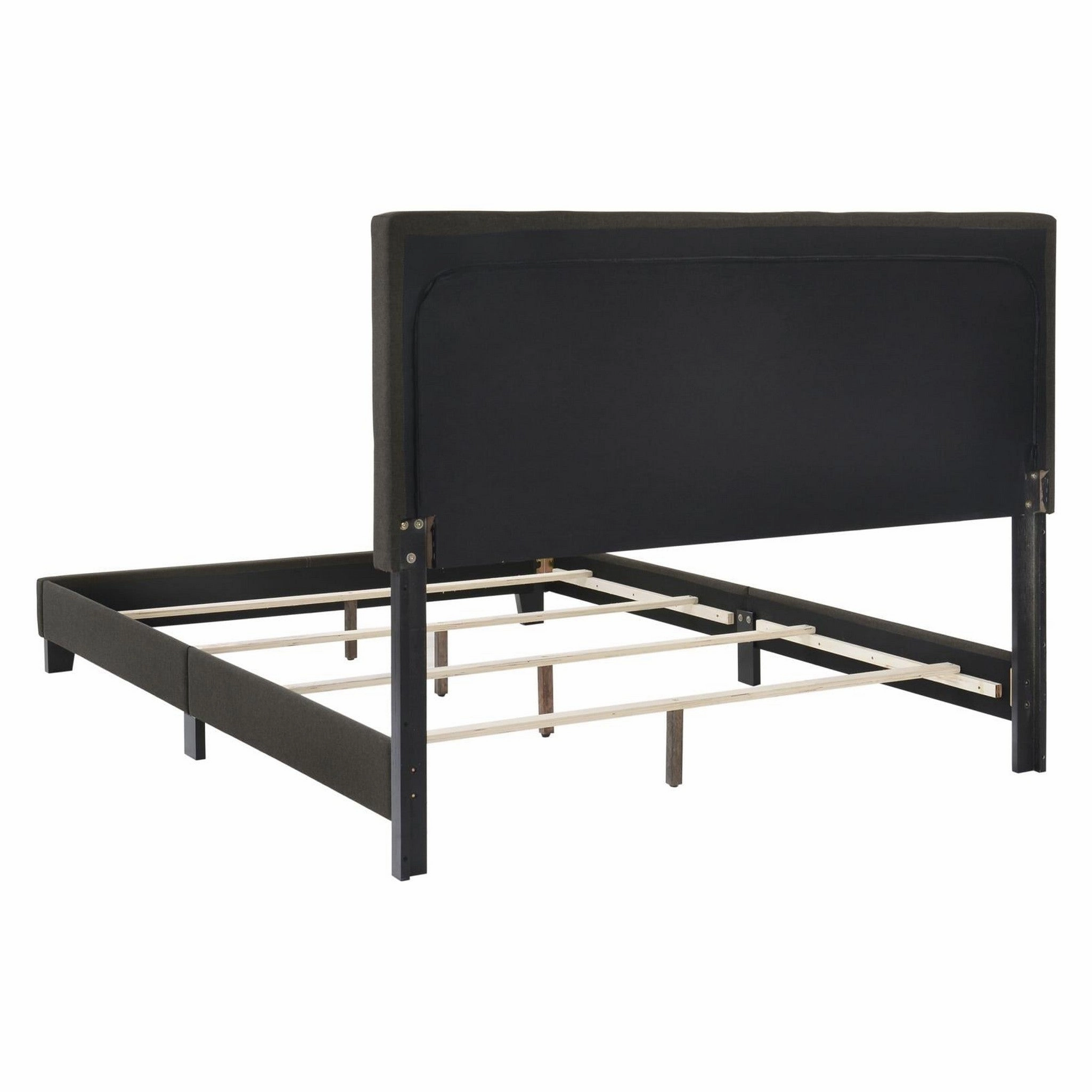 Coaster Mapes Tufted Upholstered Eastern King Bed Charcoal