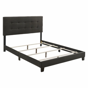Coaster Mapes Tufted Upholstered Queen Bed Charcoal bed frame,bed base,bedroom furniture
