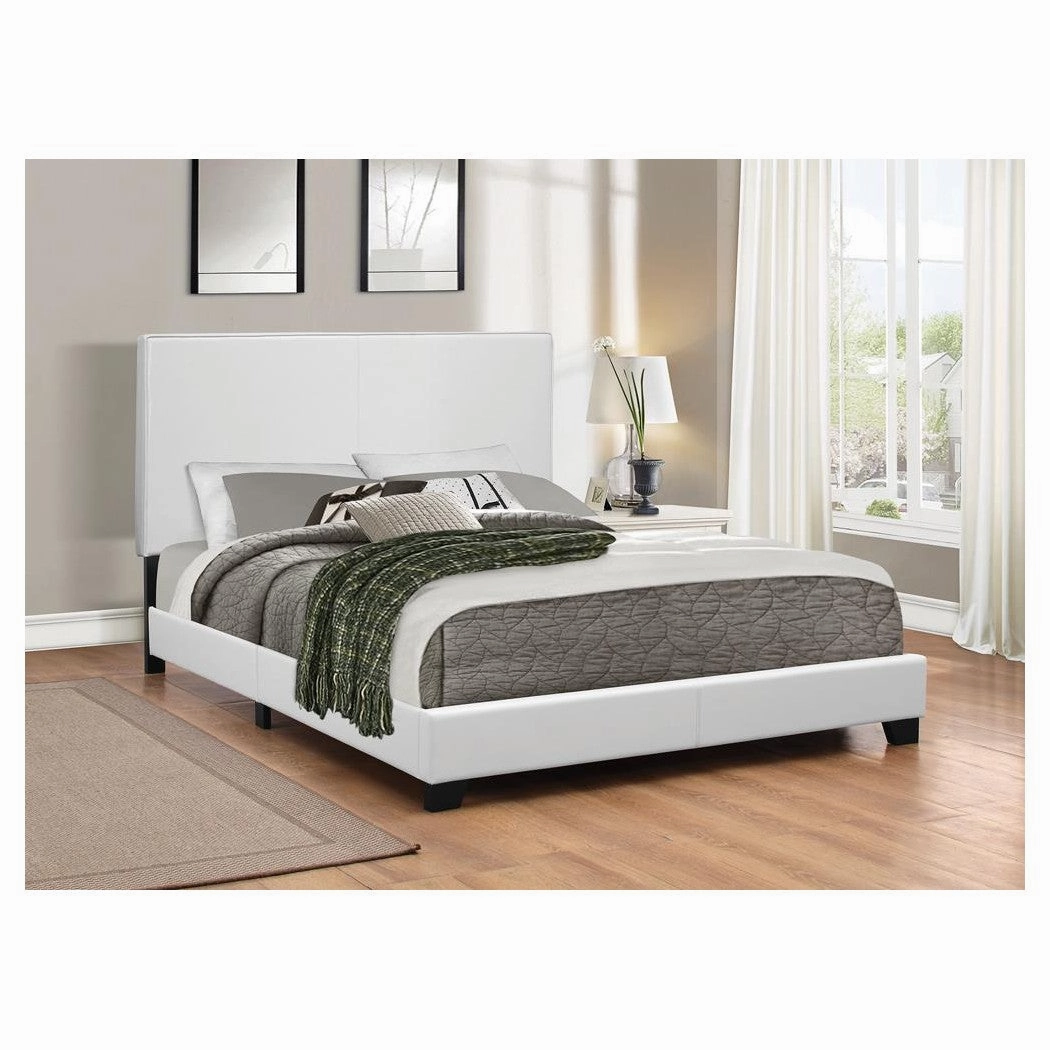 Coaster Mauve Queen Upholstered Bed White