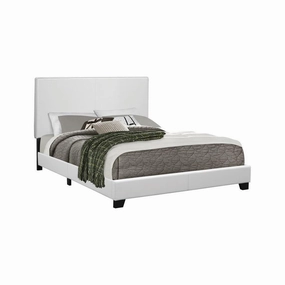 Coaster Mauve Queen Upholstered Bed White bed frame,bed base,bedroom furniture