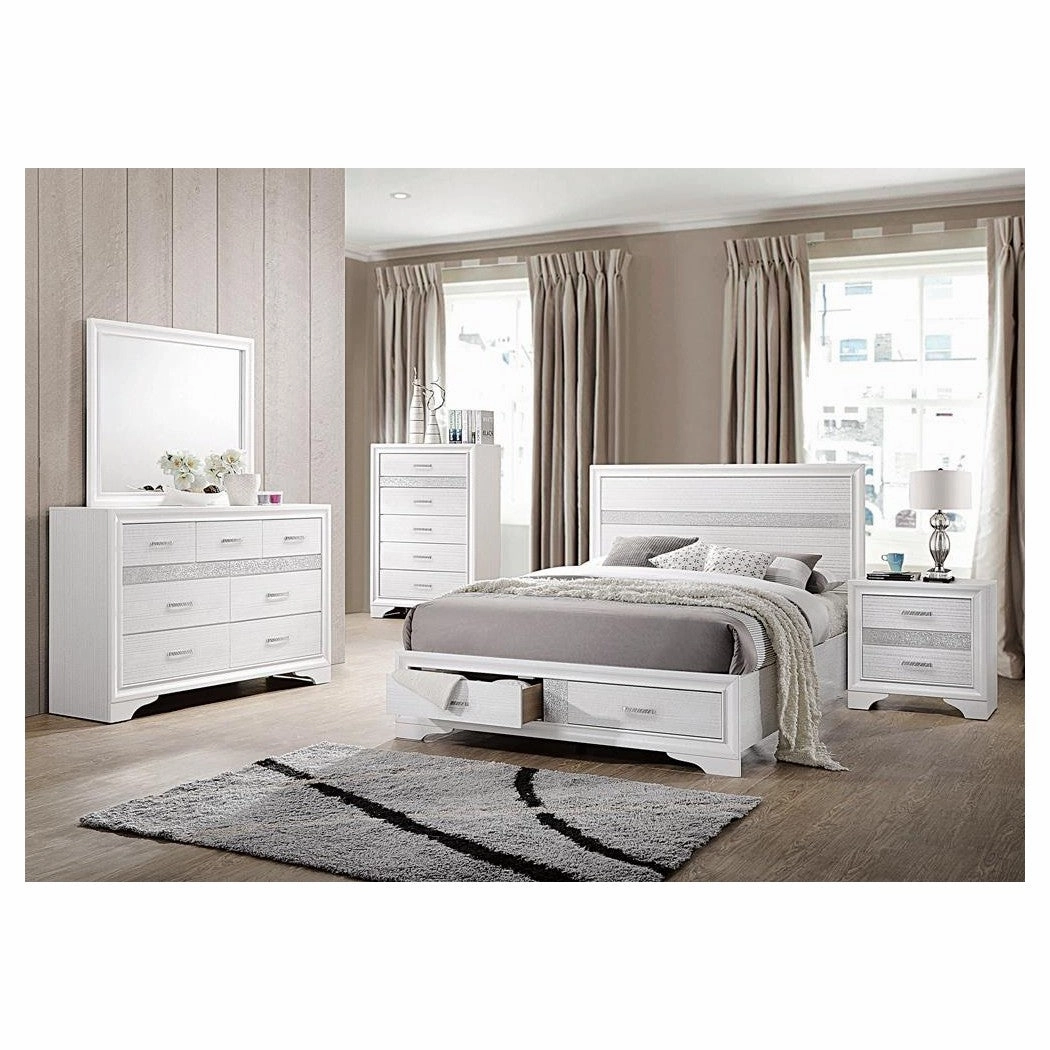 Coaster Miranda Queen 2-Drawer Storage Bed White