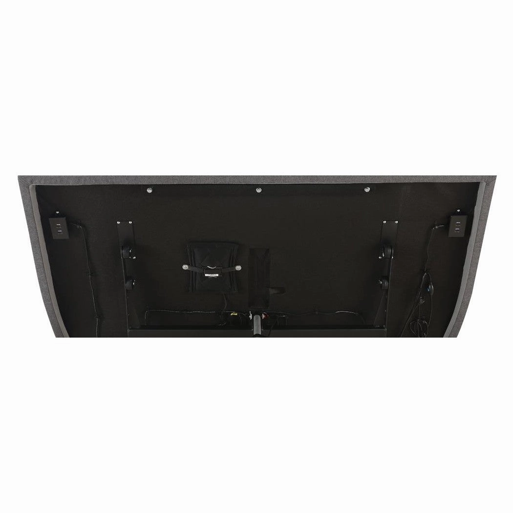 Coaster Negan Eastern King Adjustable Bed Base Grey And Black