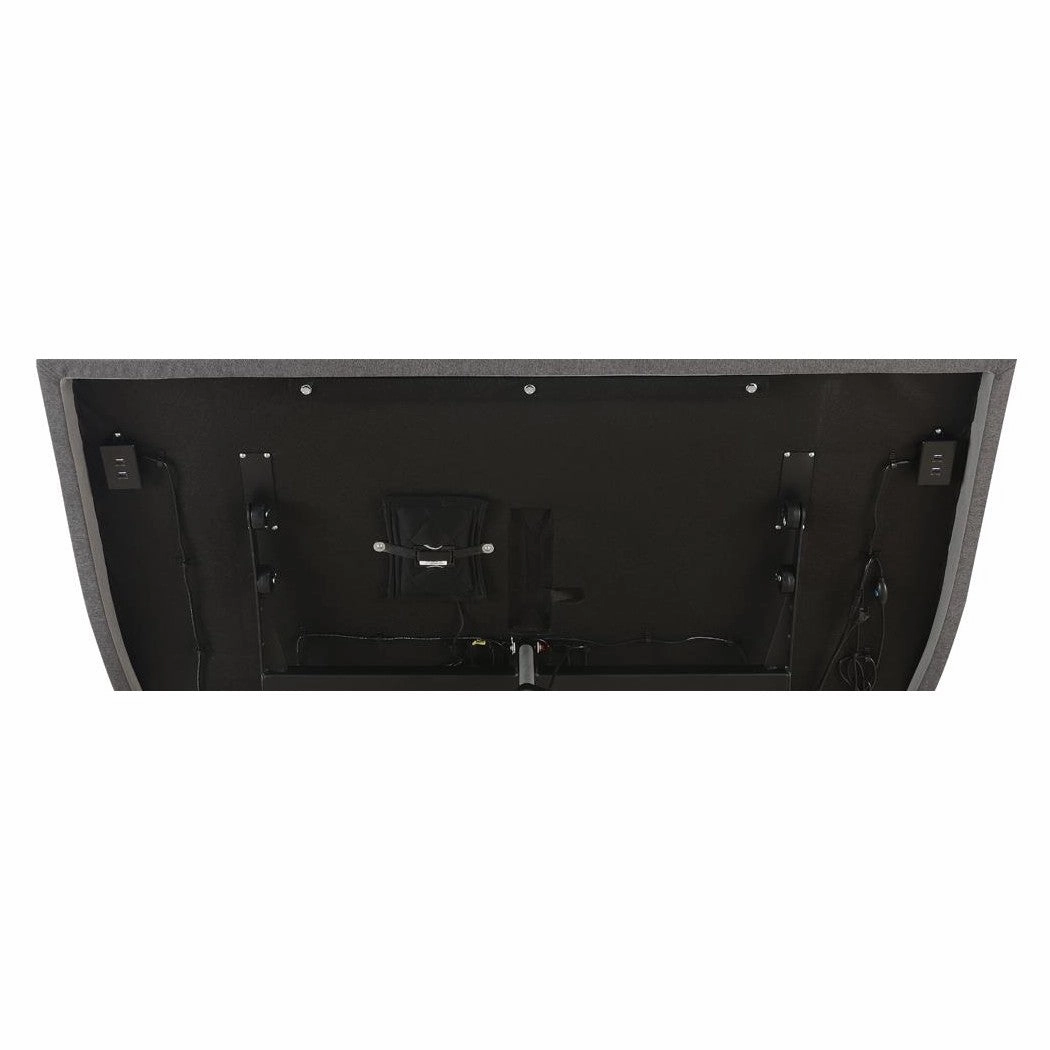 Coaster Negan Queen Adjustable Bed Base Grey And Black