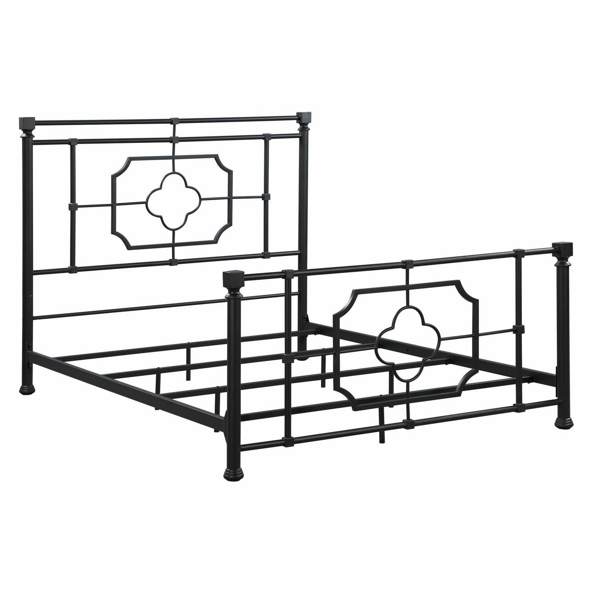 Coaster Paskay Eastern King Metal Panel Bed Matte Black bed frame,bed base,bedroom furniture