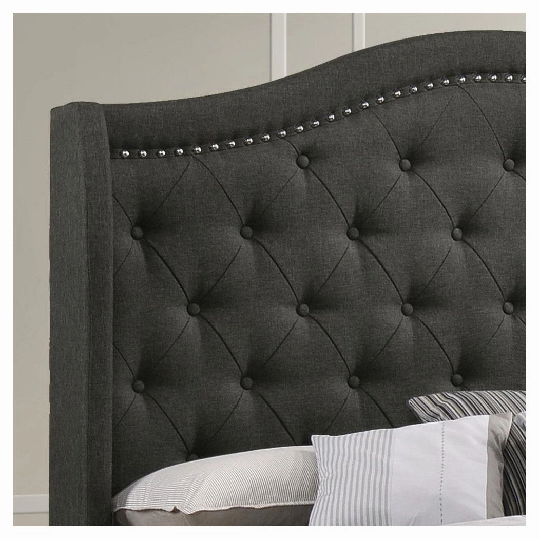 Coaster Sonoma Camel Back Eastern King Bed Grey