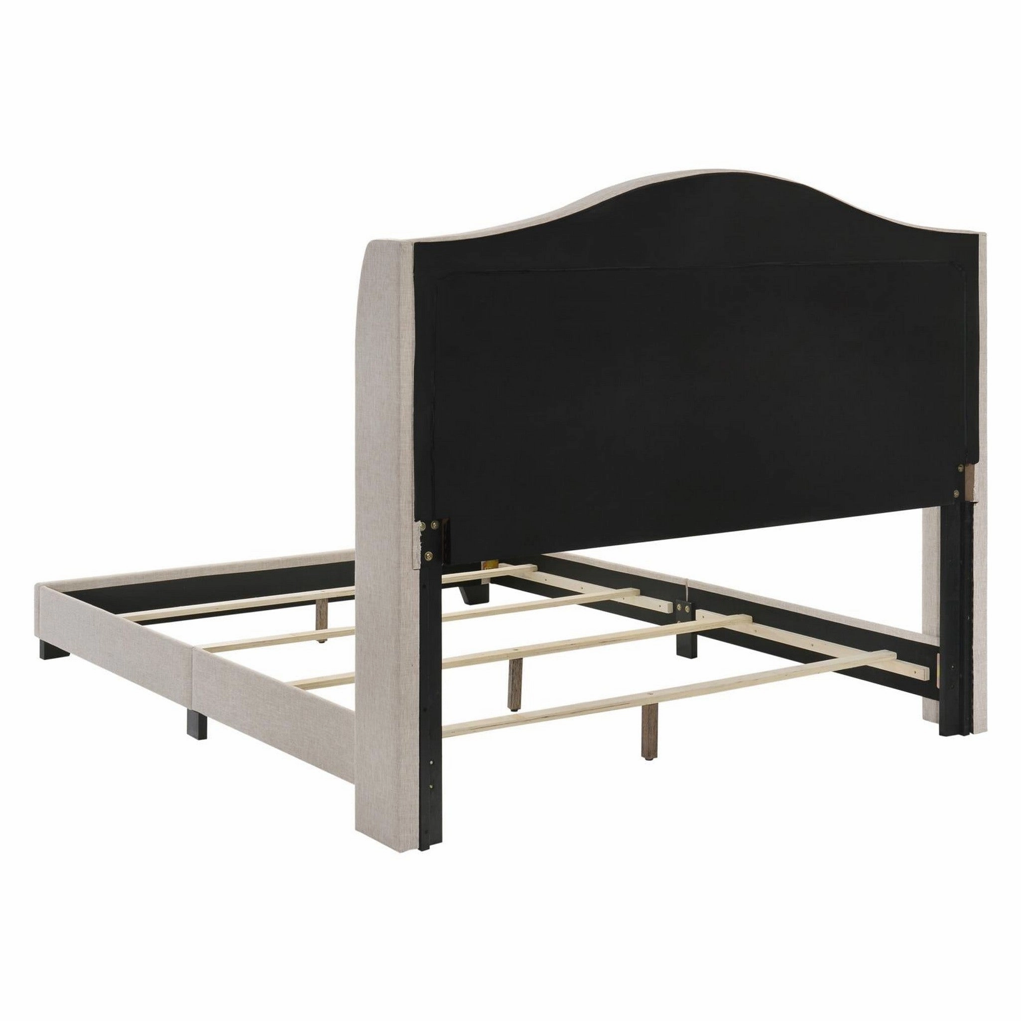 Coaster Sonoma Camel Back Queen Bed Beige