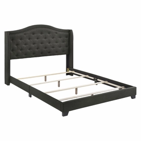 Coaster Sonoma Camel Back Queen Bed Grey bed frame,bed base,bedroom furniture