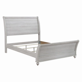 Coaster Stillwood Queen Sleigh Panel Bed Vintage Linen bed frame,bed base,bedroom furniture