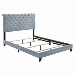 Coaster Warner Eastern King Upholstered Bed Slate Blue bed frame,bed base,bedroom furniture