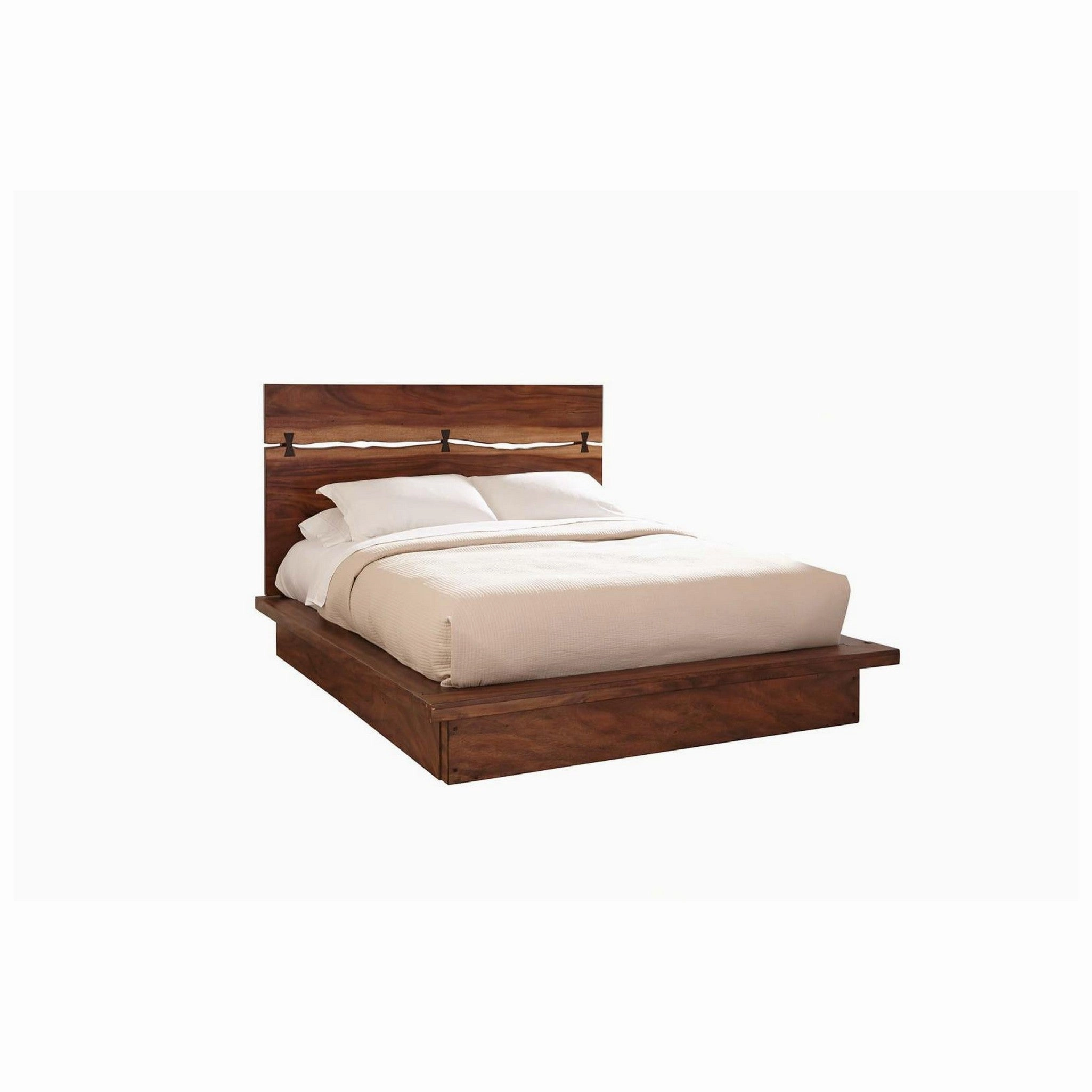 Coaster Winslow California King Bed Smokey Walnut And Coffee Bean