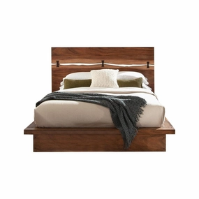 Coaster Winslow Eastern King Bed Smokey Walnut And Coffee Bean bed frame,bed base,bedroom furniture