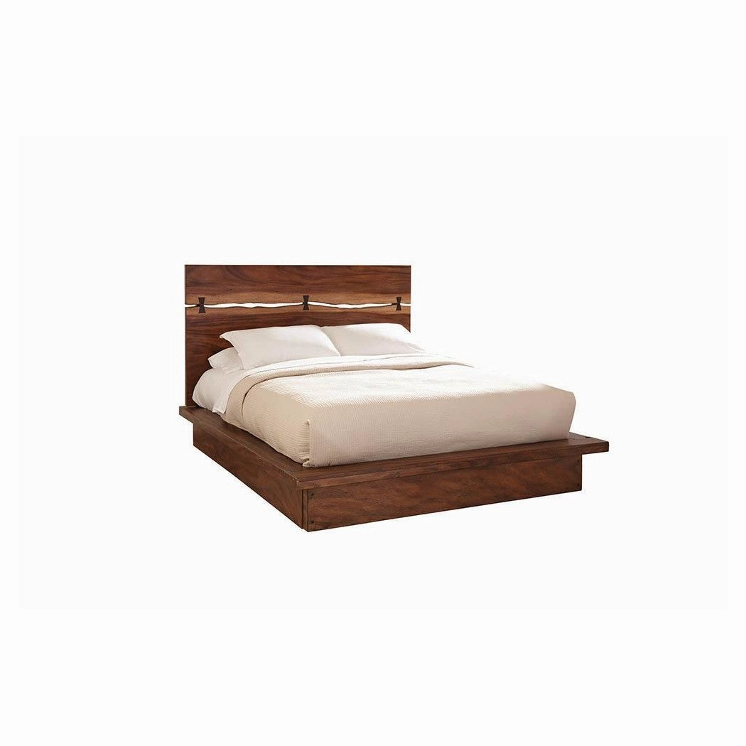 Coaster Winslow Eastern King Bed Smokey Walnut And Coffee Bean