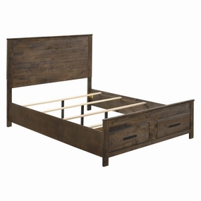 Coaster Woodmont Queen Storage Bed Rustic Golden Brown bed frame,bed base,bedroom furniture