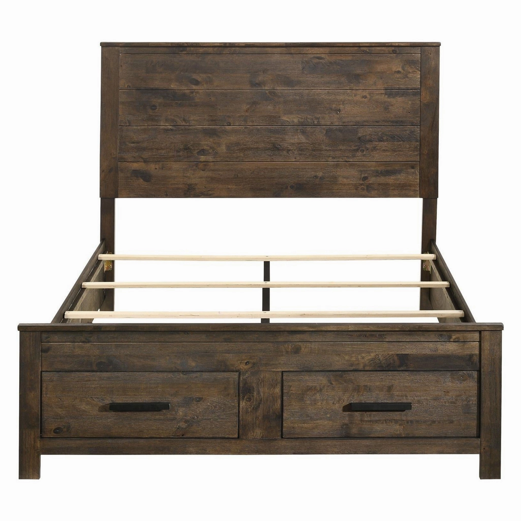 Coaster Woodmont Queen Storage Bed Rustic Golden Brown