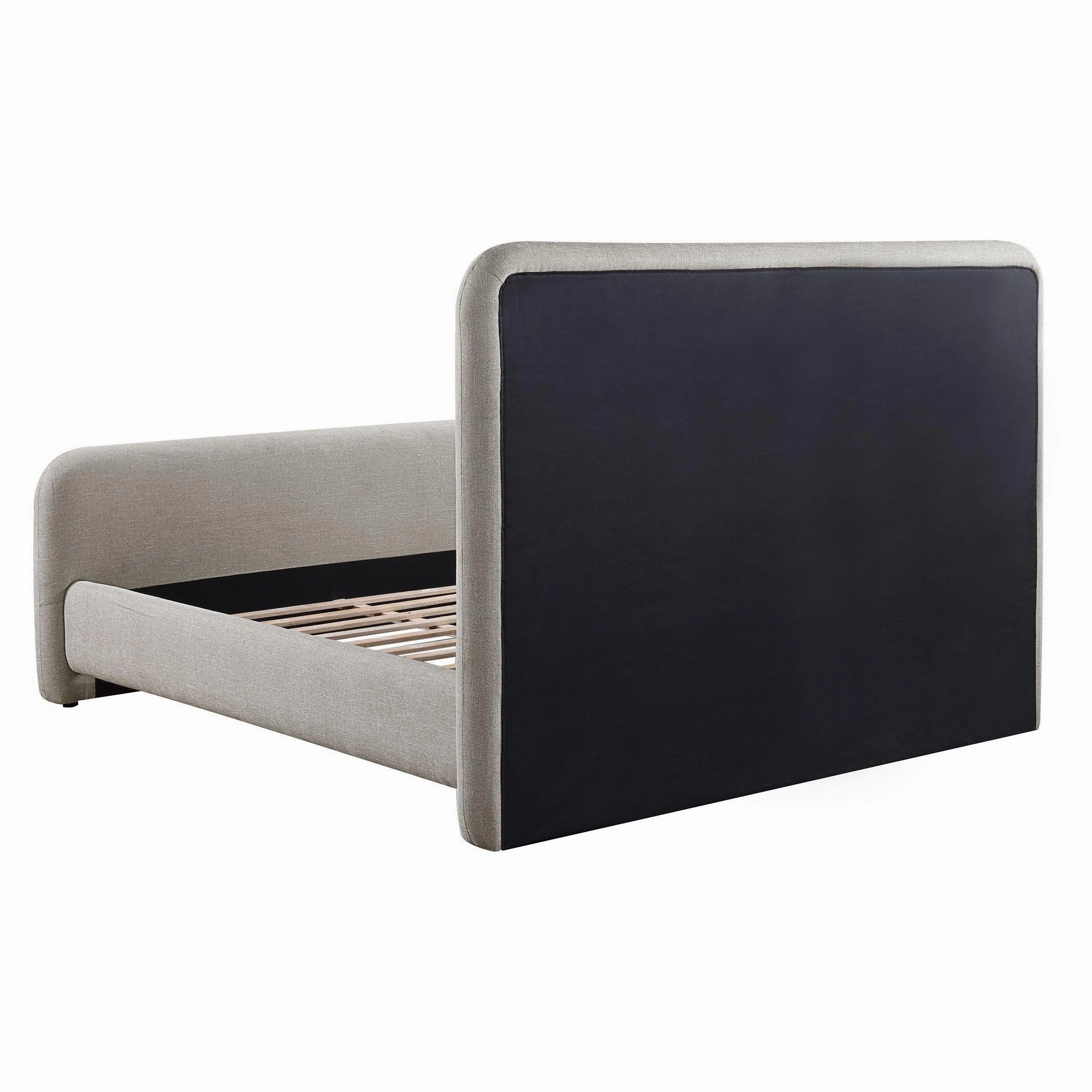 Coaster Wren Upholstered Queen Platform Bed Grey