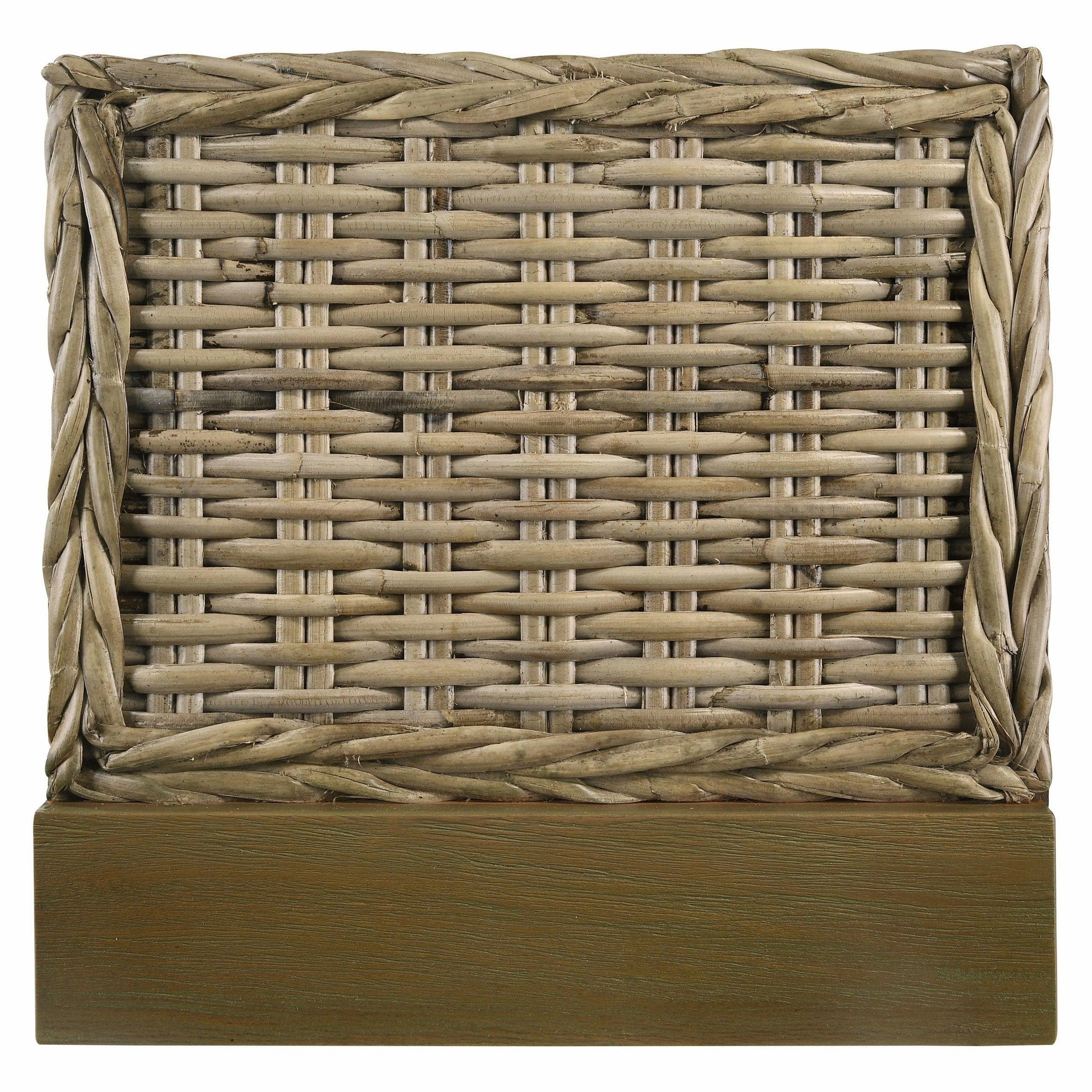 Coaster Zyla Woven Rattan California King Panel Bed Kubu Grey