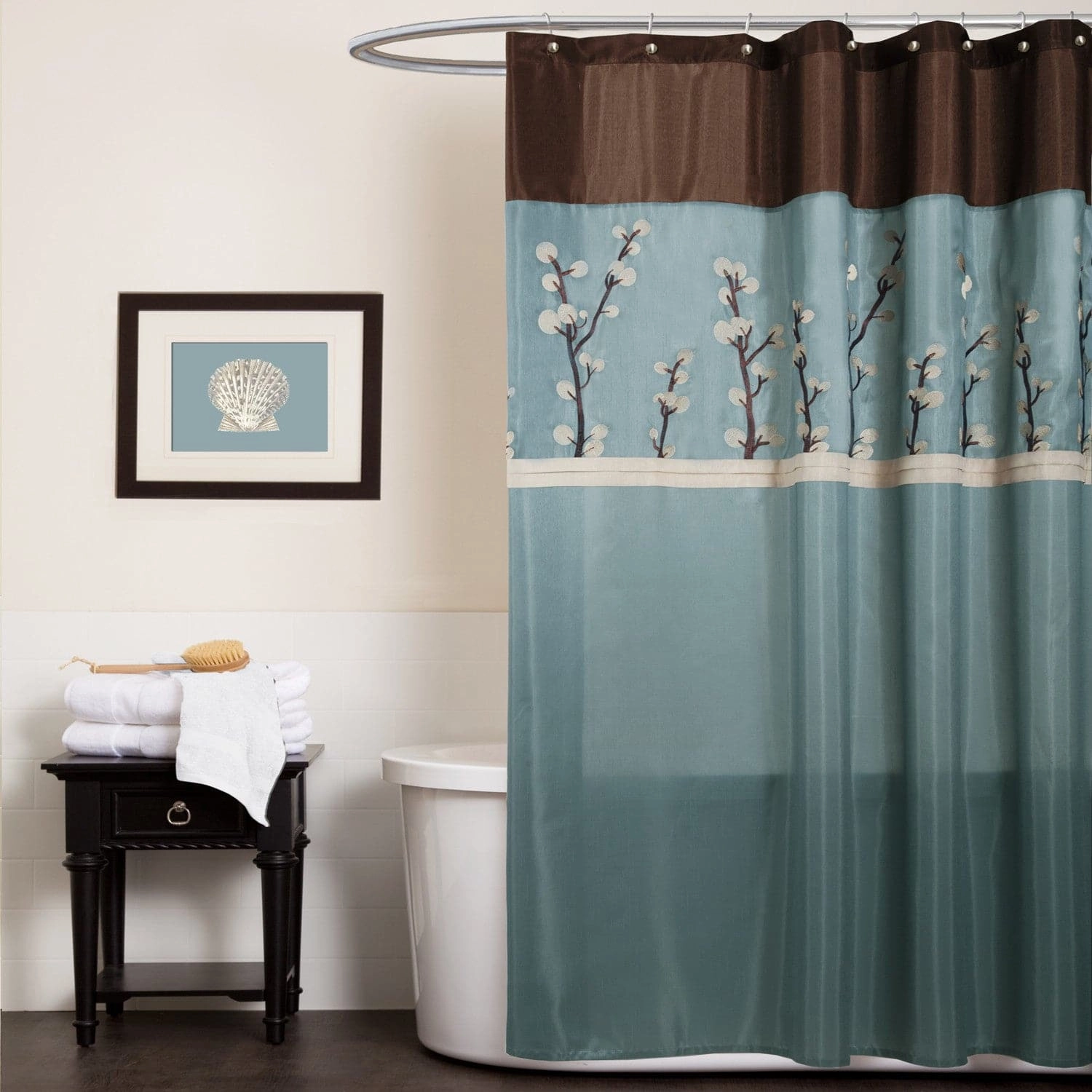 Cocoa Shower Curtain shower curtain,bath curtain,bathroom decor