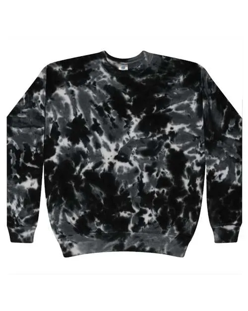 Colortone 8100 Tie-Dyed Fleece Crewneck Sweatshirt