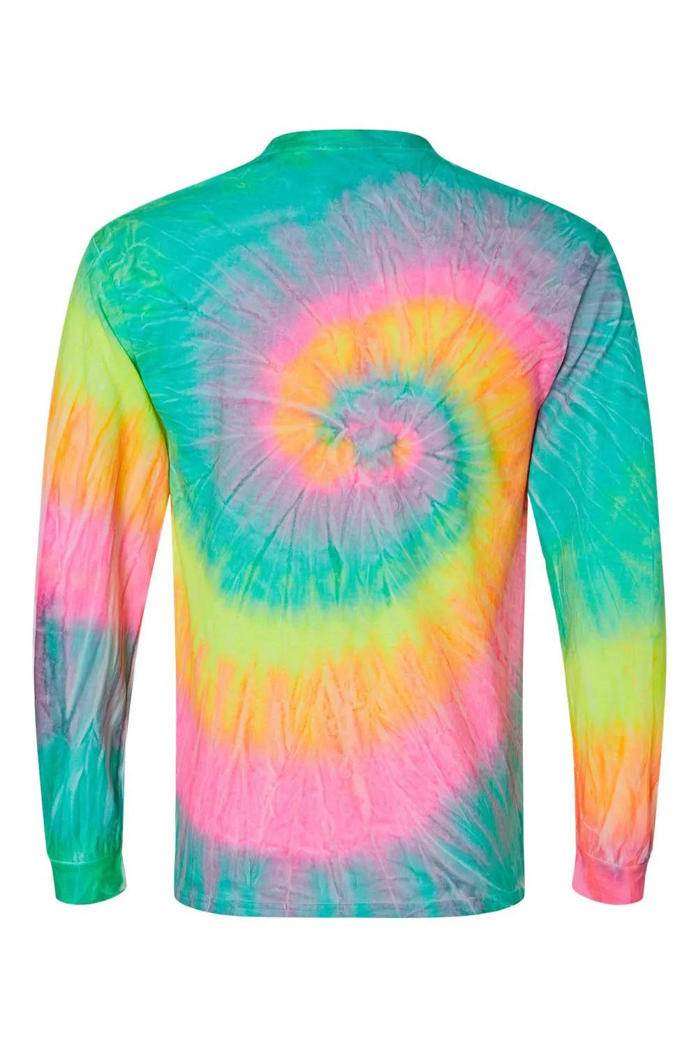 Colortone Mens Long Sleeve Crewneck T-Shirt - Minty Rainbow Clothing Colortone