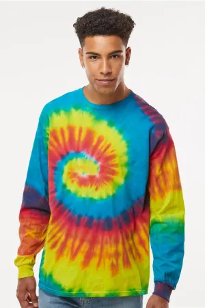 Colortone Mens Long Sleeve Crewneck T-Shirt - Reactive Rainbow Clothing Colortone