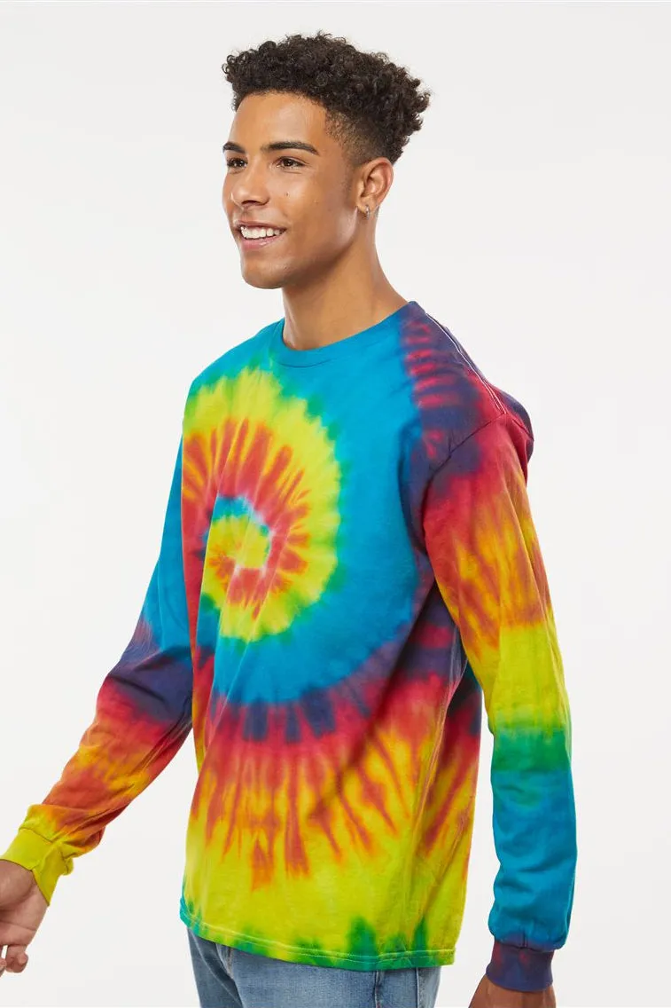 Colortone Mens Long Sleeve Crewneck T-Shirt - Reactive Rainbow Clothing Colortone