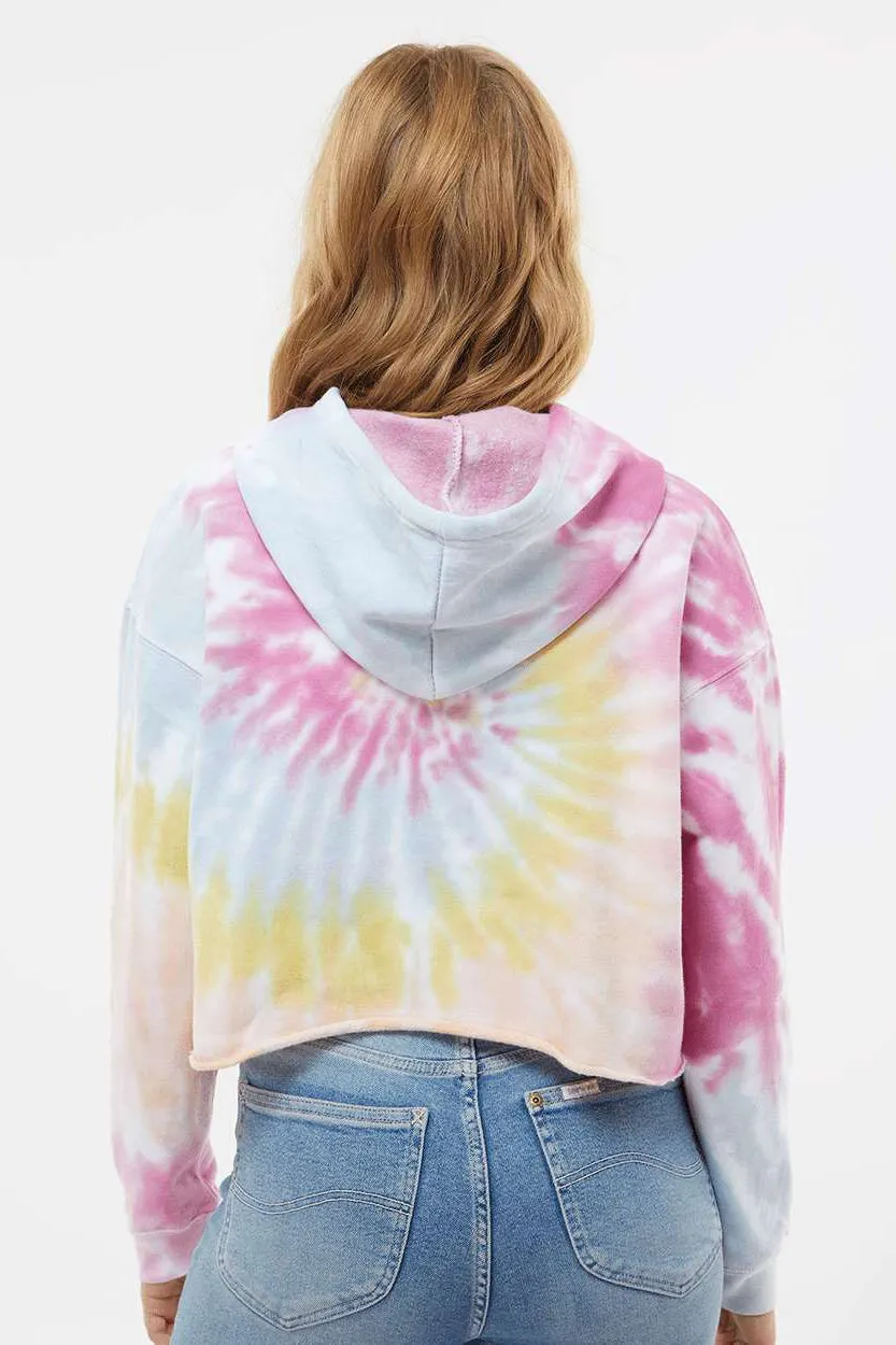Colortone Womens Crop Hooded Sweatshirt Hoodie - Desert Rose Clothing Colortone