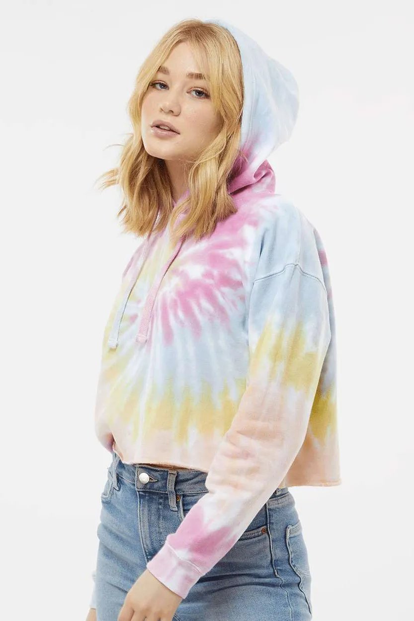 Colortone Womens Crop Hooded Sweatshirt Hoodie - Desert Rose Clothing Colortone