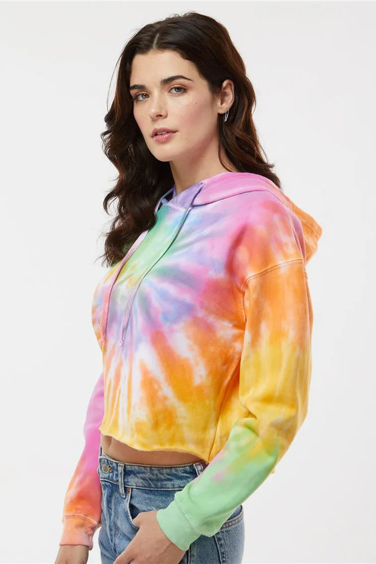 Colortone Womens Crop Hooded Sweatshirt Hoodie - Eternity Clothing Colortone