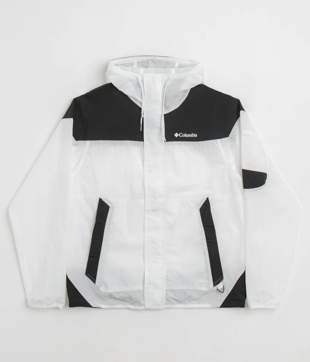 Columbia Challenger II Windbreaker Jacket - White / Black Columbia