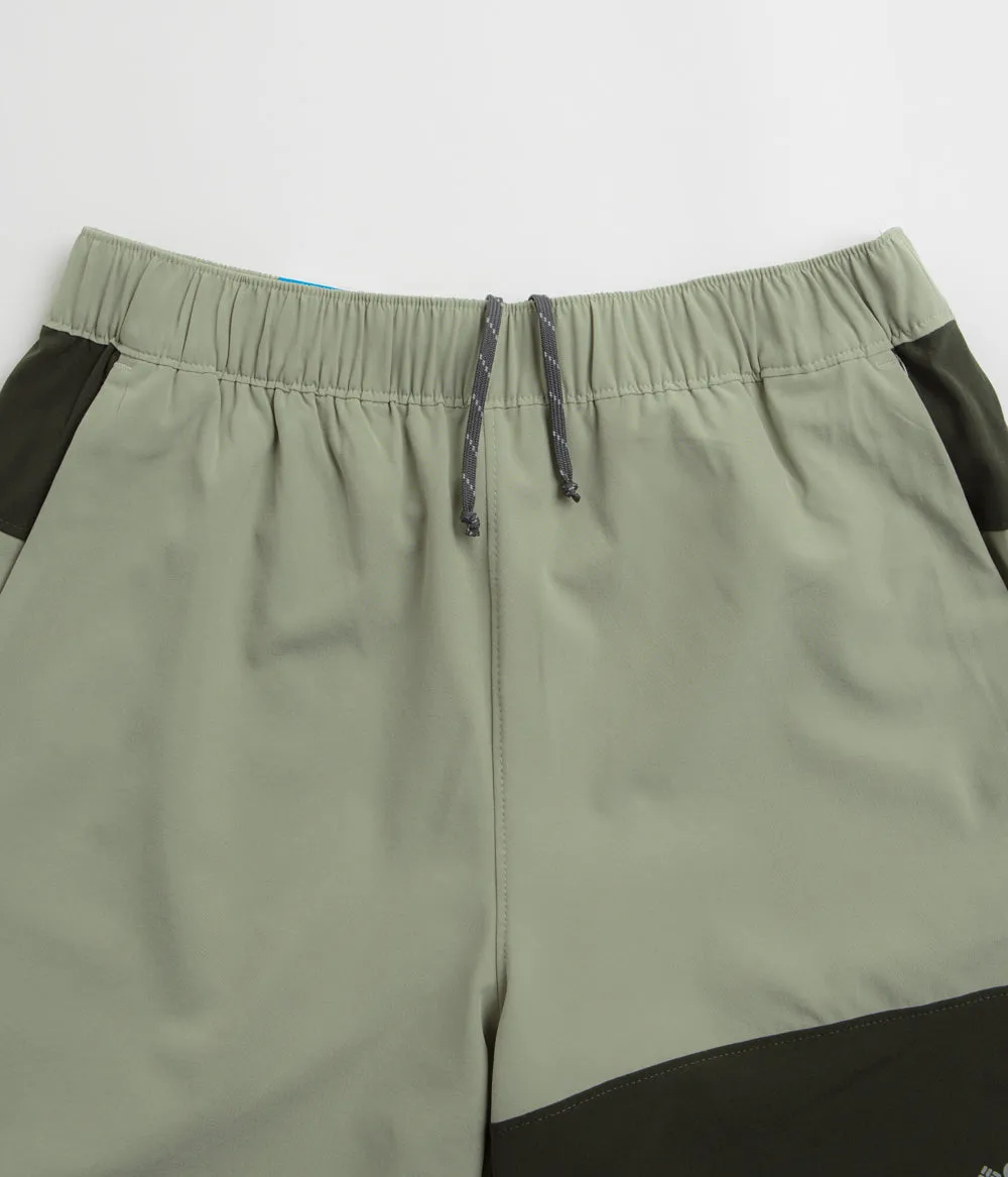 Columbia Hike Color Block Shorts - Safari / Greenscape Columbia