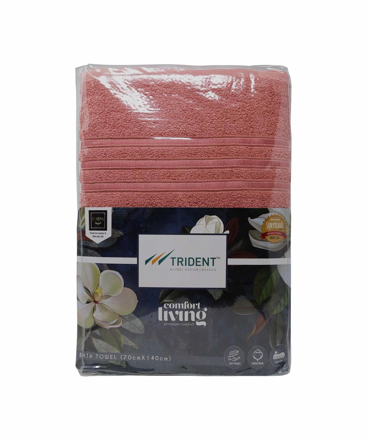 Comfort Living 1Pc Bath Towel ,400 Gsm, Quicky Dry, Apple Red