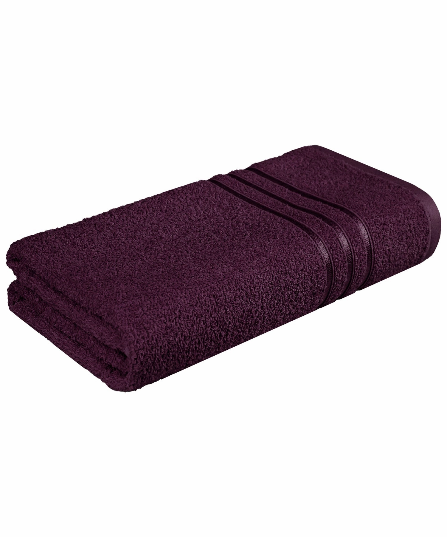 Comfort Living 1Pc Bath Towel ,400 Gsm, Quicky Dry, Black Currant