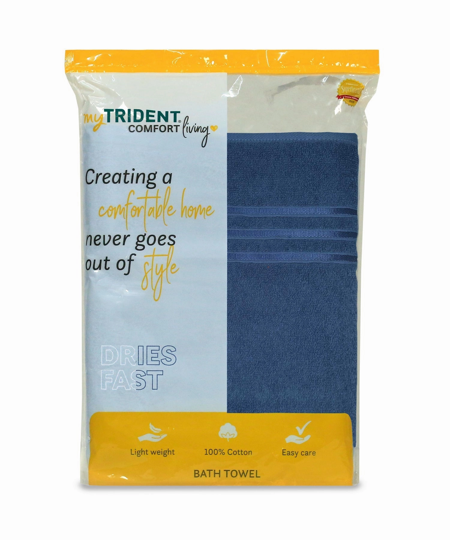 Comfort Living 1Pc Bath Towel ,400 Gsm, Quicky Dry, New Navy