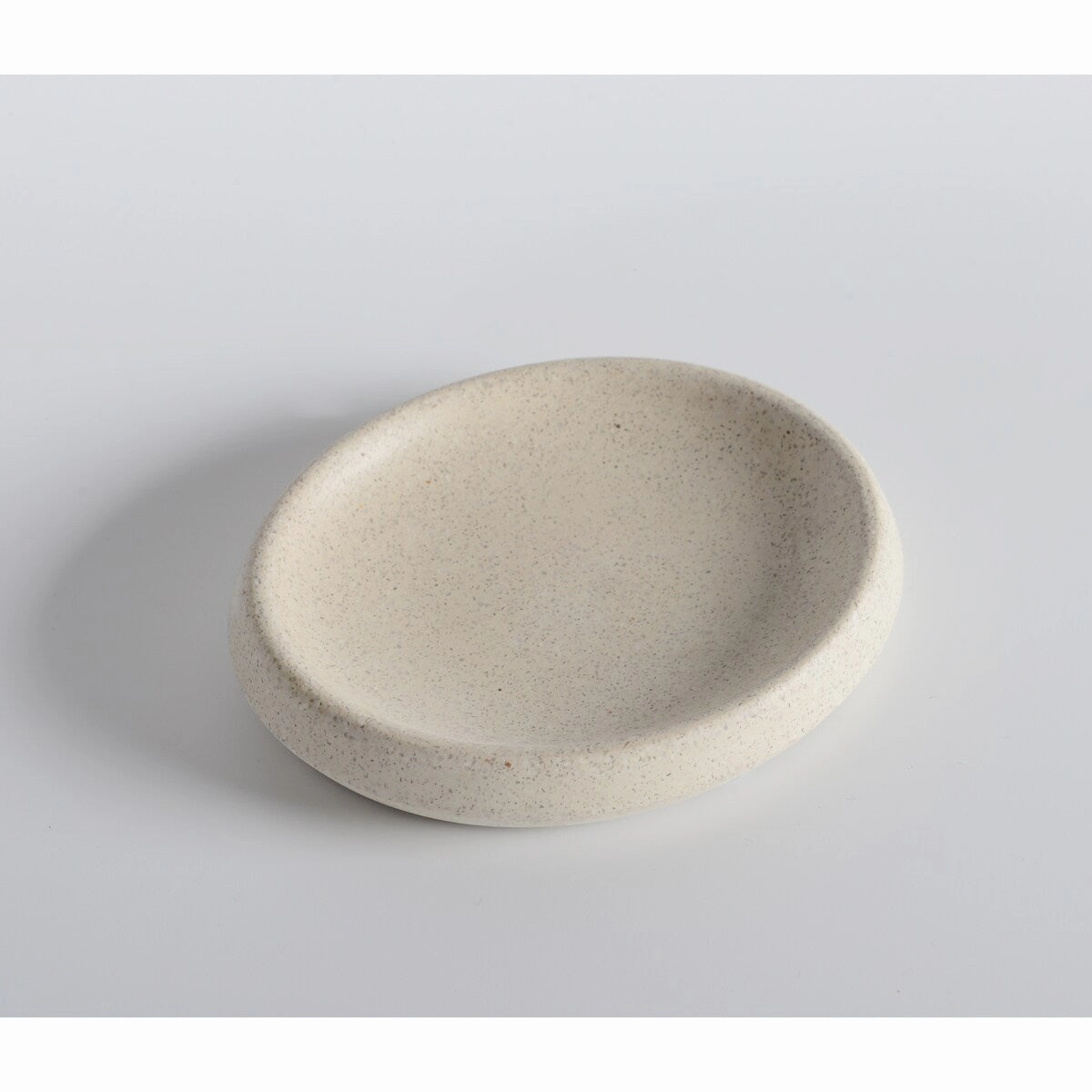 Concrete terrazzo Bath Accessory Set,White Sandstone Color