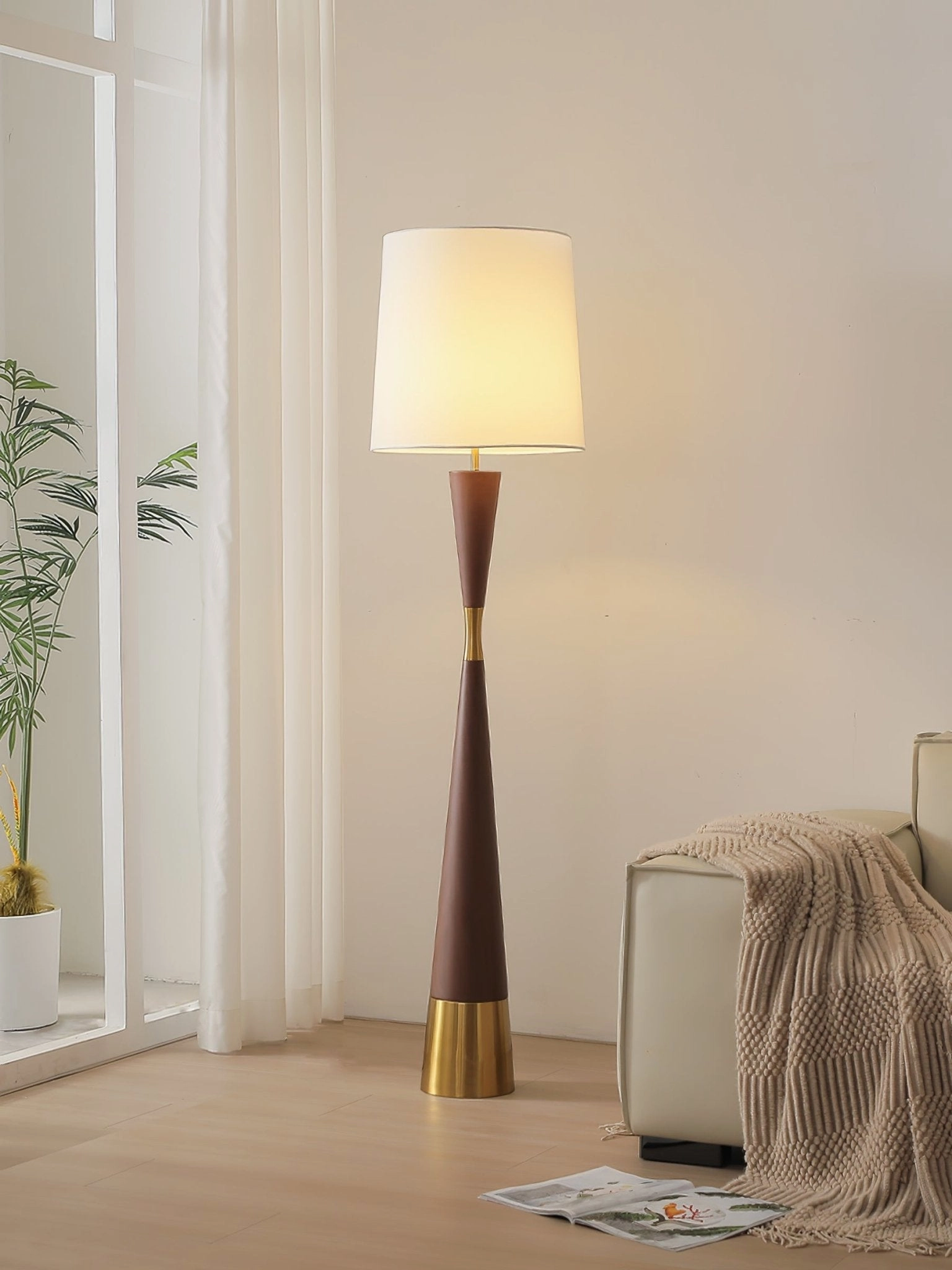 Cone Waist Floor Lamp