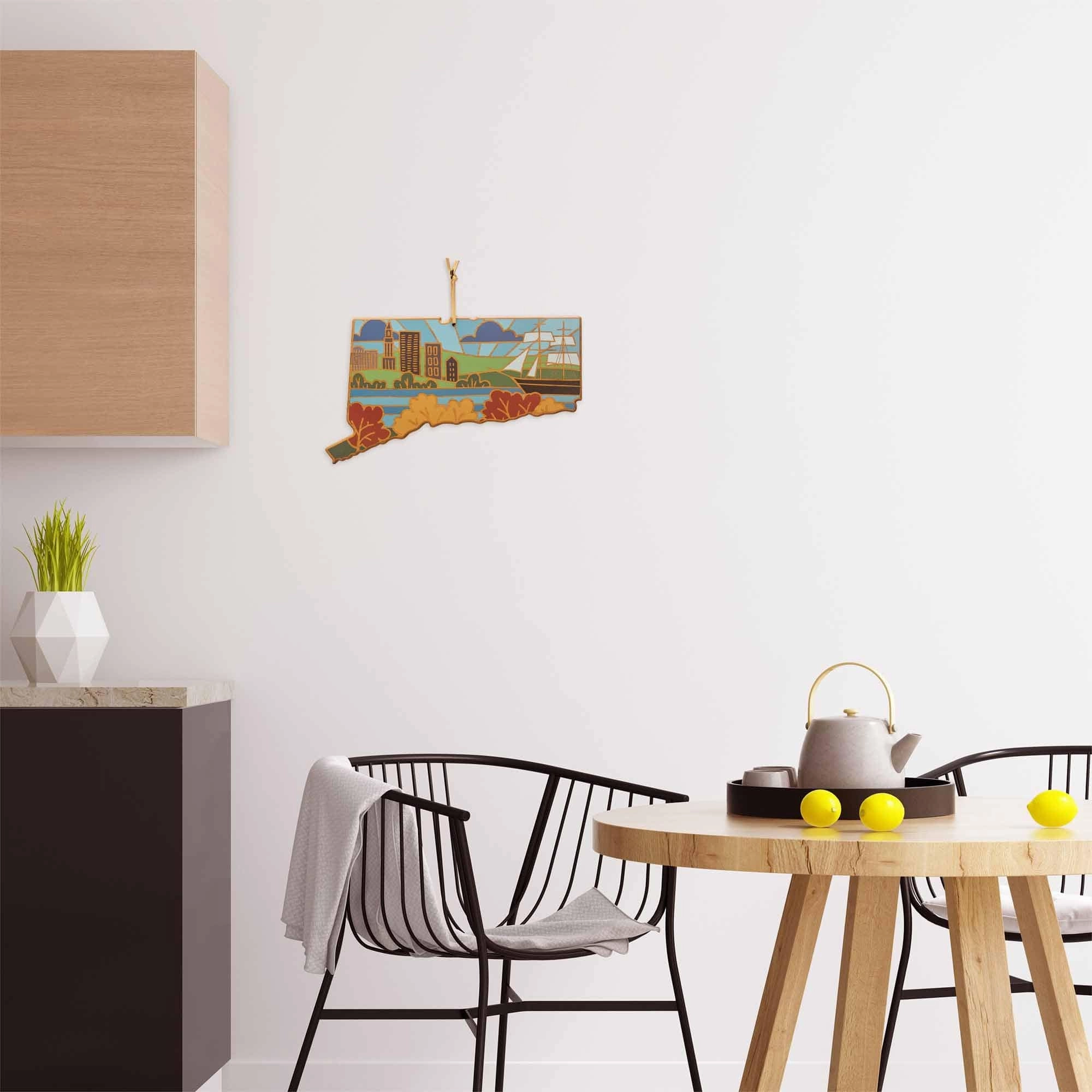 Connecticut Cutting Board with Artwork by Summer Stokes